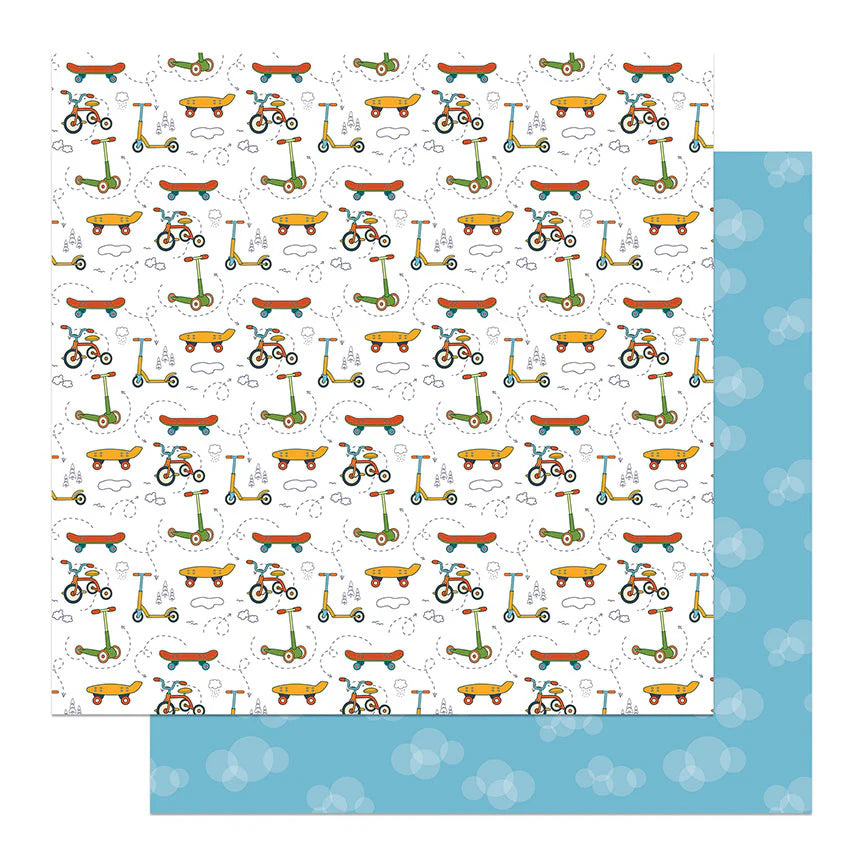 Later Gator Collection Born To Be Wild 12 x 12 Double-Sided Scrapbook Paper by Photo Play Paper