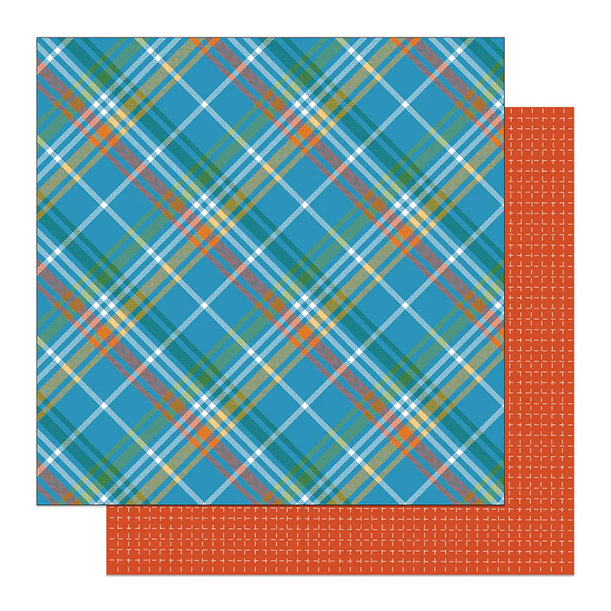 Later Gator Collection Playful Plaid 12 x 12 Double-Sided Scrapbook Paper by Photo Play Paper