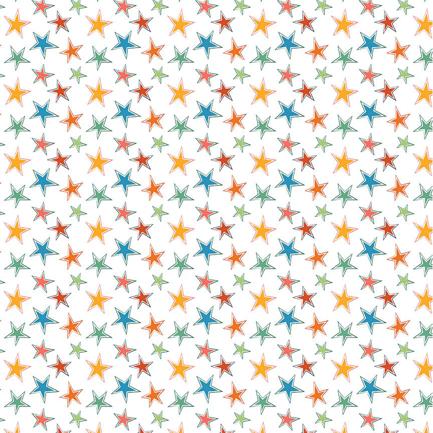 Later Gator Collection Cool Stars & Stripes 12 x 12 Double-Sided Scrapbook Paper by Photo Play Paper