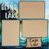 Life's Better On The Lake Kayak (2) - 12 x 12 Pages, Fully-Assembled & Hand-Crafted 3D Scrapbook Premade by SSC Designs