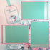 Contemporary Merry Christmas Mint & Pink (2) - 12 x 12 Pages, Fully-Assembled & Hand-Crafted 3D Scrapbook Premade by SSC Designs