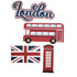 London, England Vacation Scrapbook Title & Accessories Fully-Assembled Laser Cut Scrapbook Embellishment by SSC Laser Designs