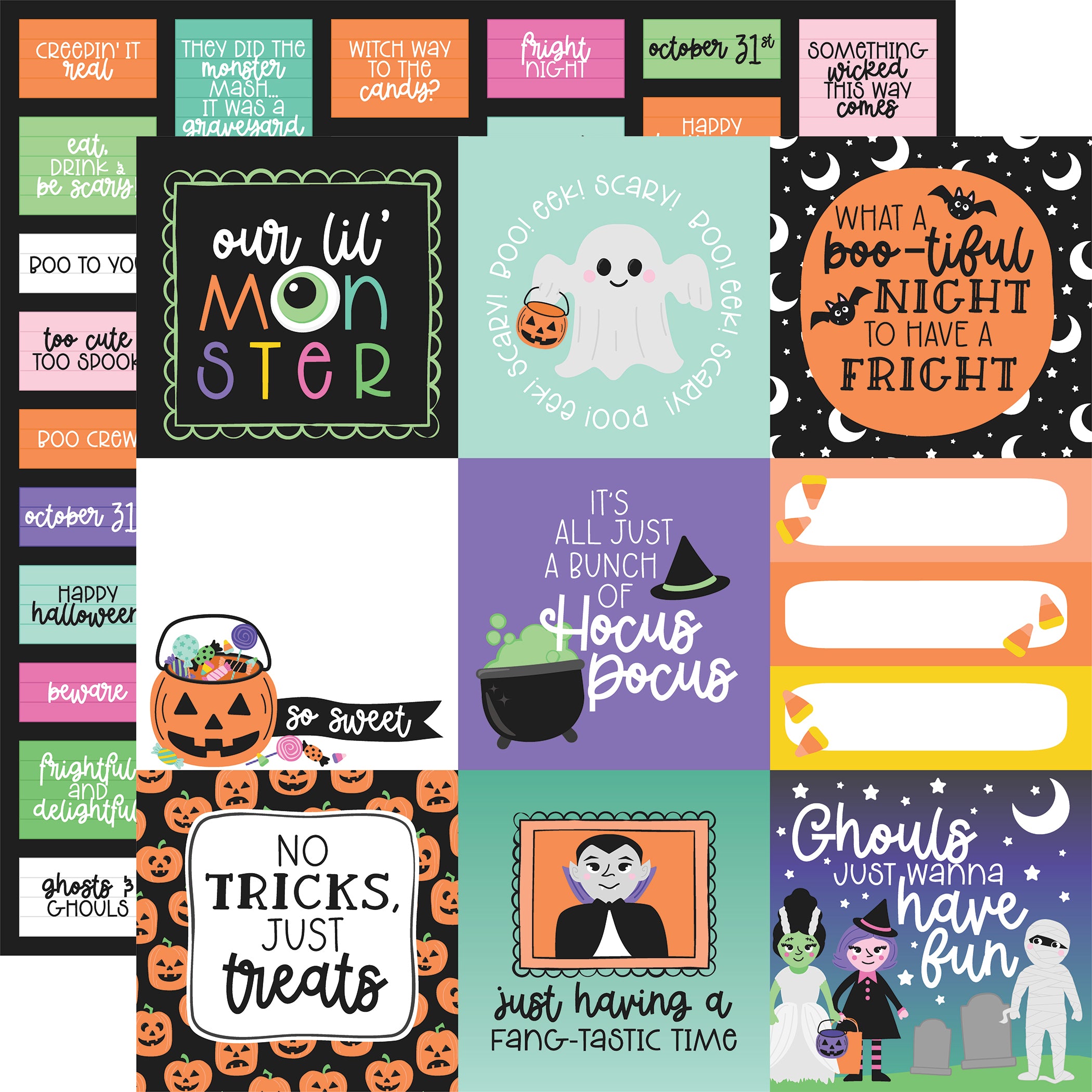 Monster Mash Collection 12 x 12 Scrapbook Paper & Sticker Kit by Echo Park Paper