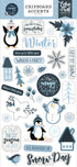 The Magic of Winter Collection 6 x 12 Scrapbook Chipboard Accents by Echo Park Paper