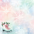 Mint Christmas Collection Ice Skate Dreams 12 x 12 Double-Sided Scrapbook Paper by SSC Designs