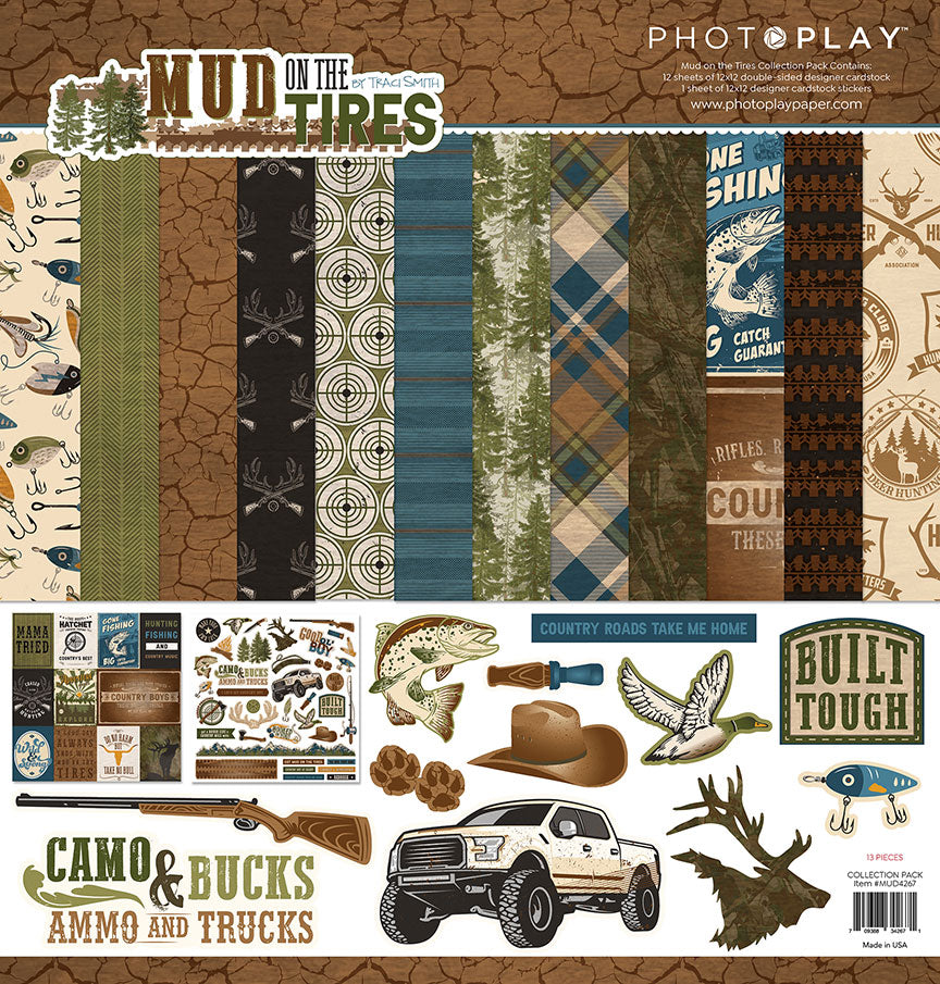 Mud On The Tires Collection 12 x 12 Scrapbook Collection Kit by Photo Play