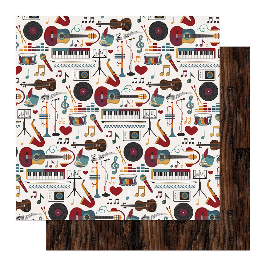 Music Notes Collection 12 x 12 Double-Sided Scrapbook Collection Kit by Photo Play Paper