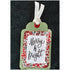 Happy Christmas Collection Merry & Bright 3.5 x 5 Scrapbook Tag Embellishment by SSC Designs