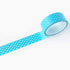 TW Collection Aqua White Polka Dot Washi Tape by SSC Designs - 15mm x 30 Feet