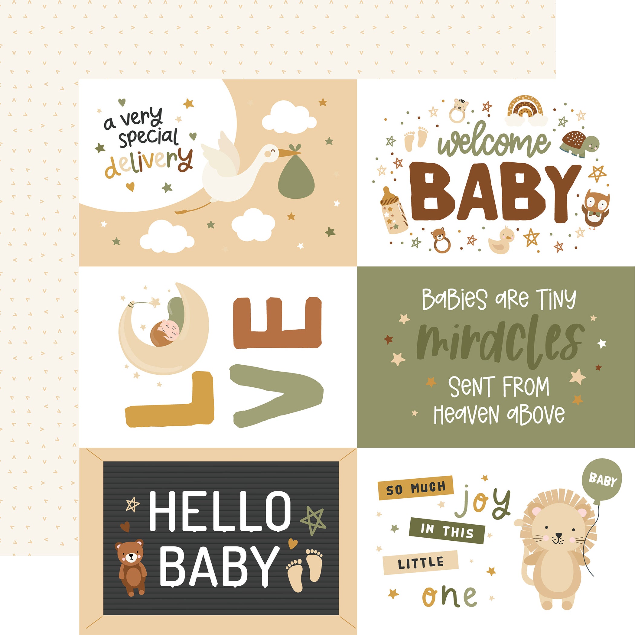 Special Delivery Baby Collection 12 x 12 Scrapbook Collection Kit by Echo Park Paper