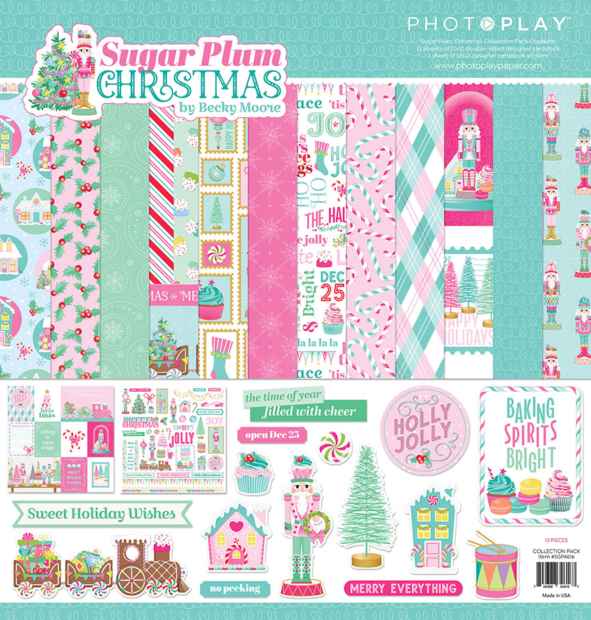 Sugar Plum Collection 12 x 12 Double-Sided Scrapbook Collection Kit by Photo Play Paper