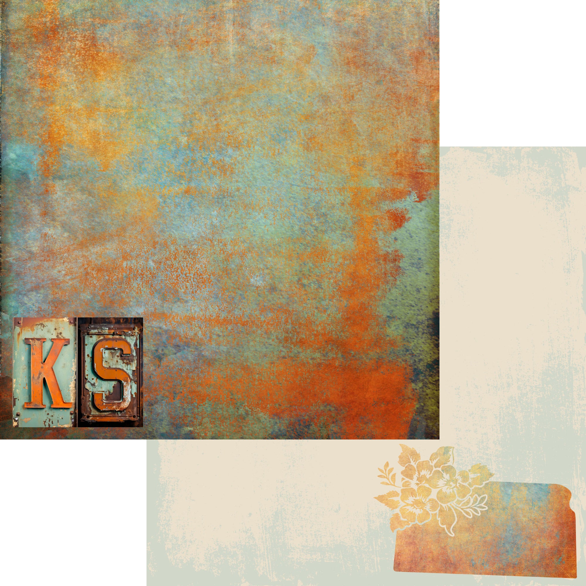 State Plates Collection Kansas  12 x 12 Double-Sided Scrapbook Paper by SSC Designs