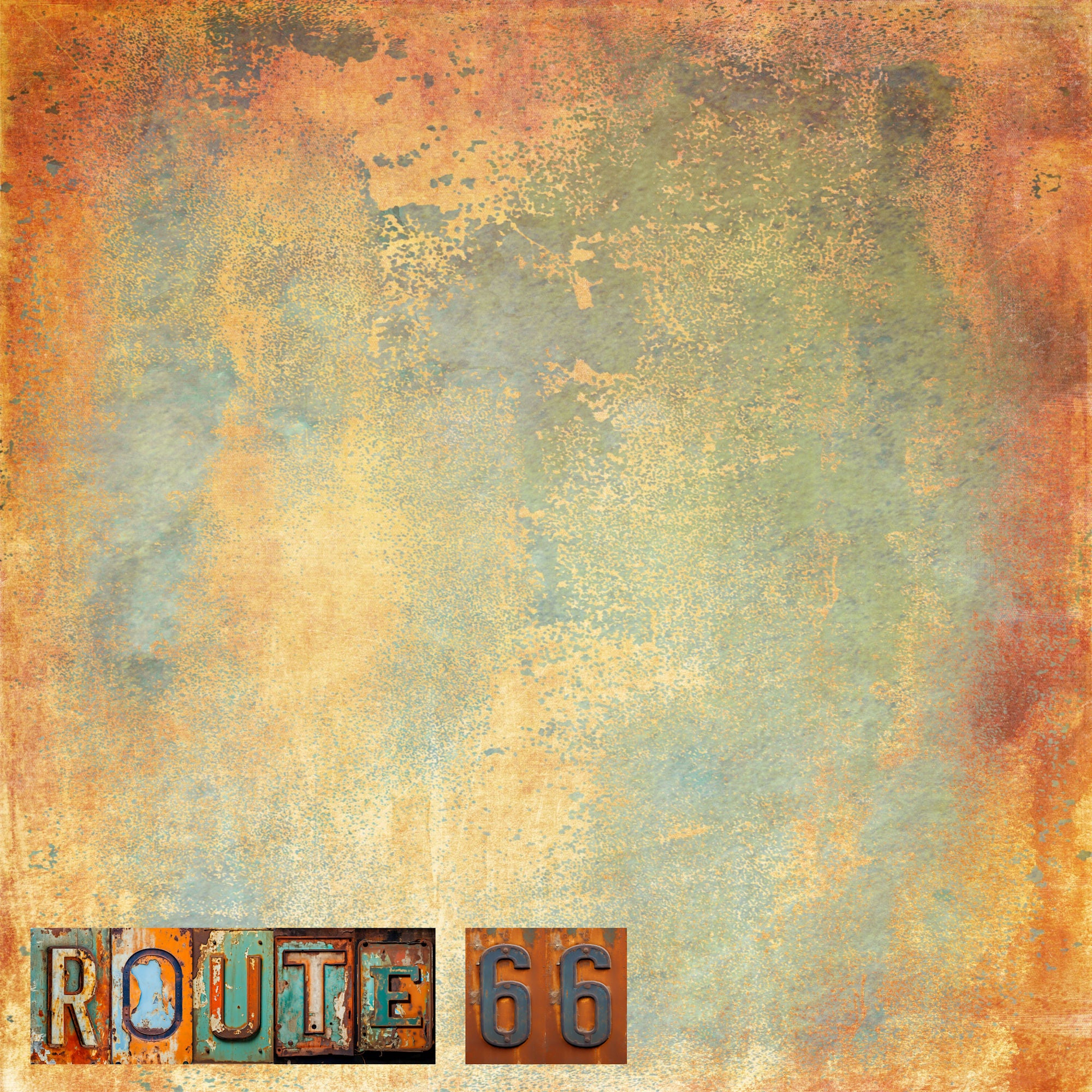 State Plates Collection America's Route 66 12 x 12 Double-Sided Scrapbook Paper by SSC Designs