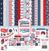 Stars and Stripes Forever Collection 12 x 12 Scrapbook Collection Kit by Echo Park Paper