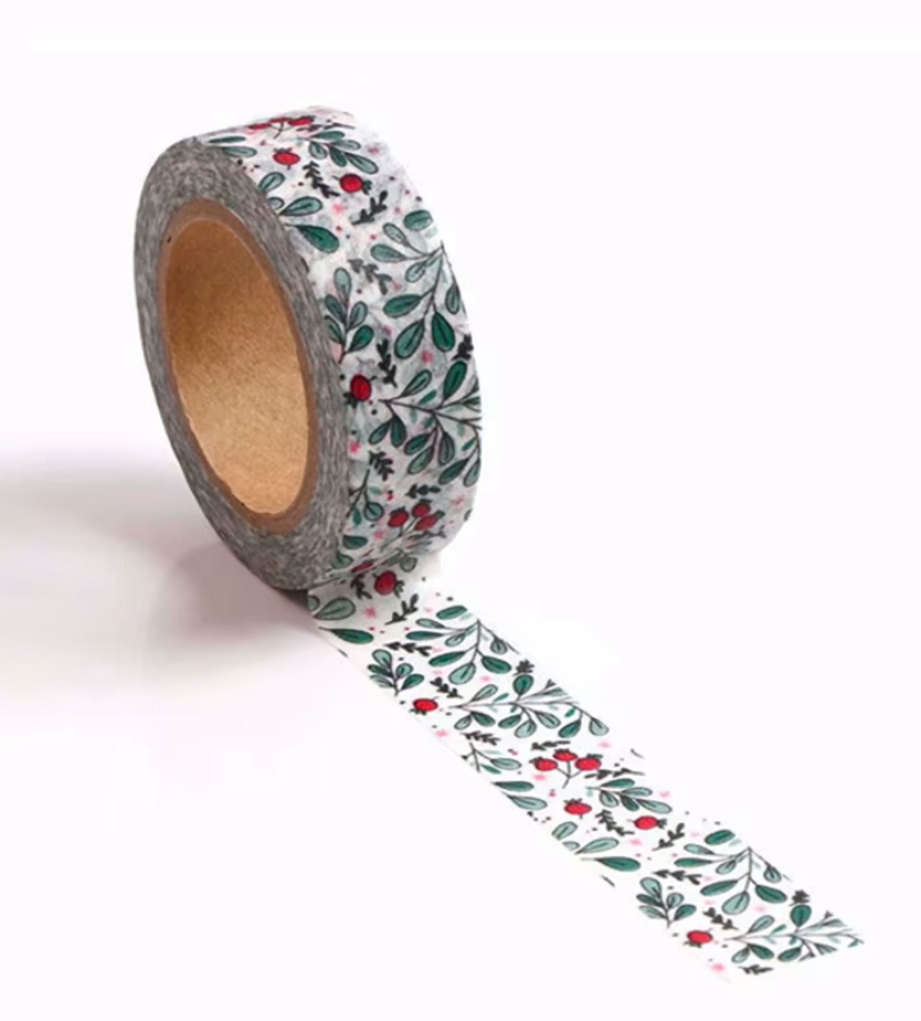 TW Collection Christmas Holly Scrapbook Washi Tape by SSC Designs - 15mm x 30 Feet