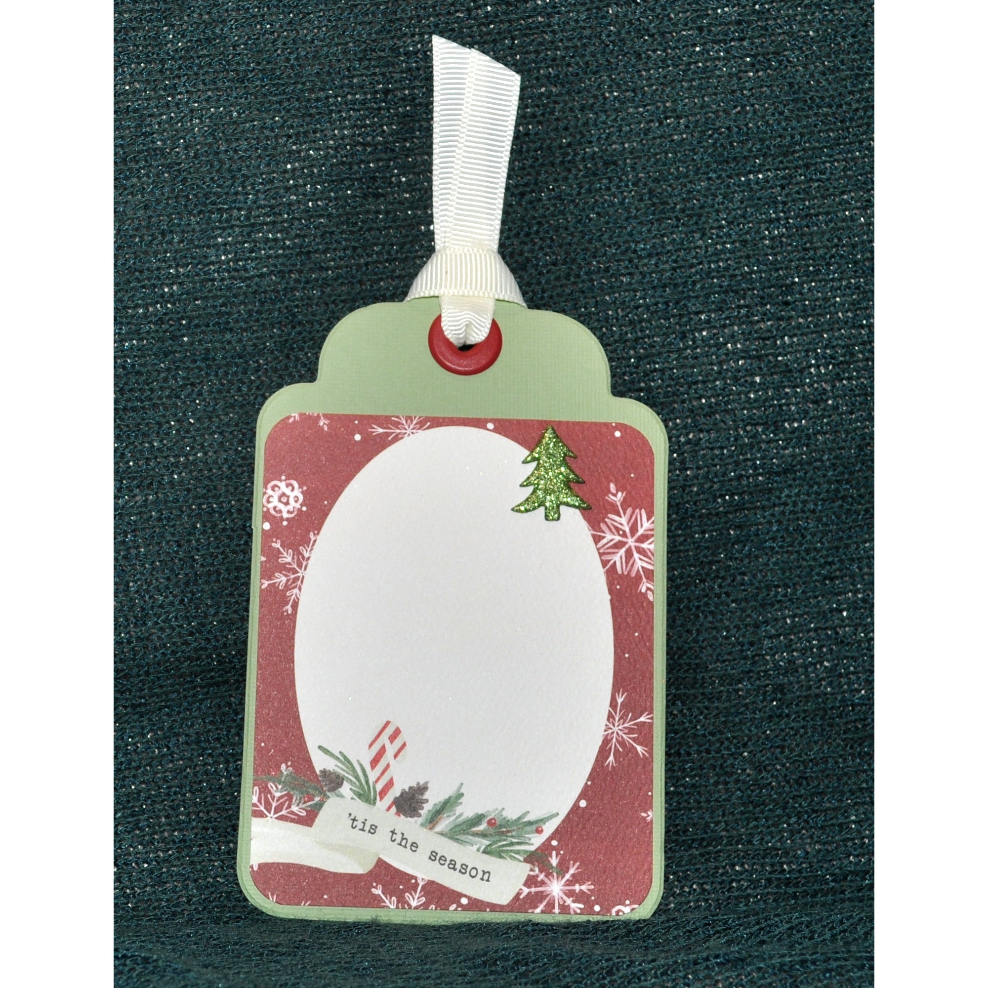 Christmas Collection 'Tis The Season 3.5 x 5 Scrapbook Tag Embellishment by SSC Designs