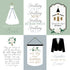 Wedding Bells Collection 4x6 Journaling Cards 12 x 12 Double-Sided Scrapbook Paper by Echo Park