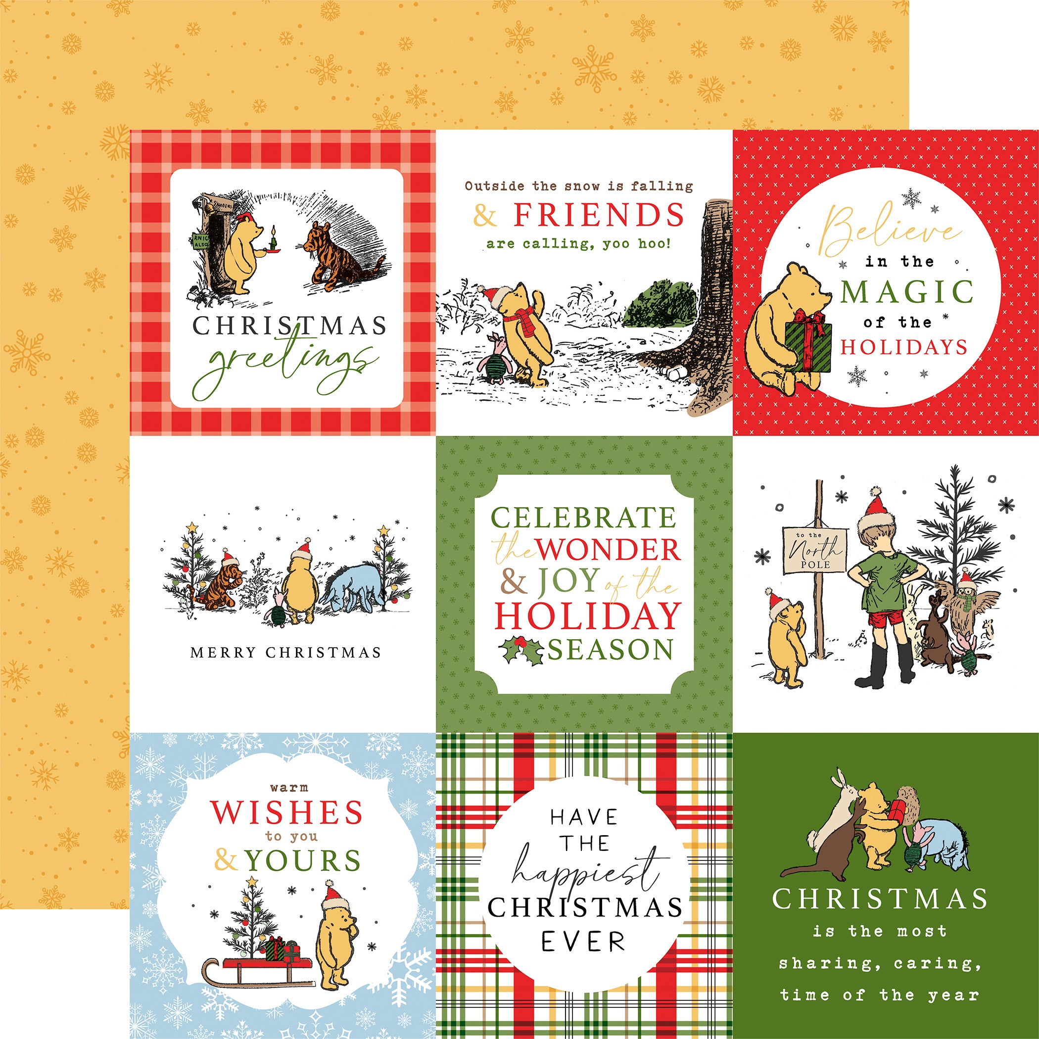 Winnie The Pooh Christmas Collection 13-Piece Collection Kit by Echo Park Paper