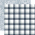 Winterland Collection Snow Place Plaid 12 x 12 Double-Sided Scrapbook Paper by Echo Park Paper