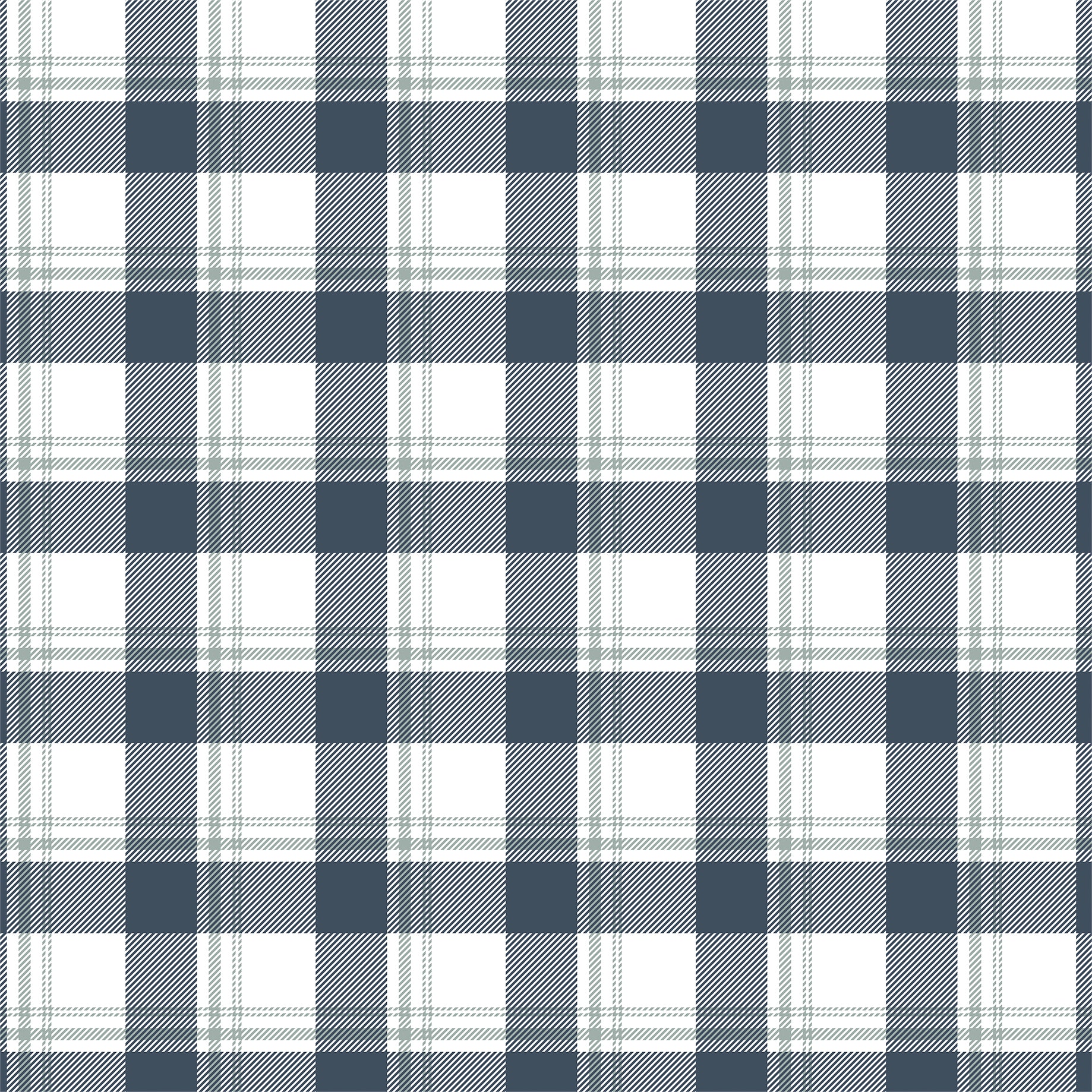 Winterland Collection Snow Place Plaid 12 x 12 Double-Sided Scrapbook Paper by Echo Park Paper