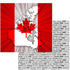 World Traveler Collection Canada Flag 12 x 12 Double-Sided Scrapbook Paper by SSC Designs