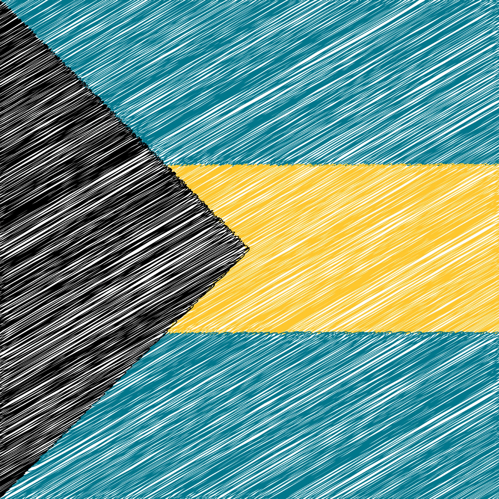 World Traveler Collection Bahamas Flag 12 x 12 Double-Sided Scrapbook Paper by SSC Designs