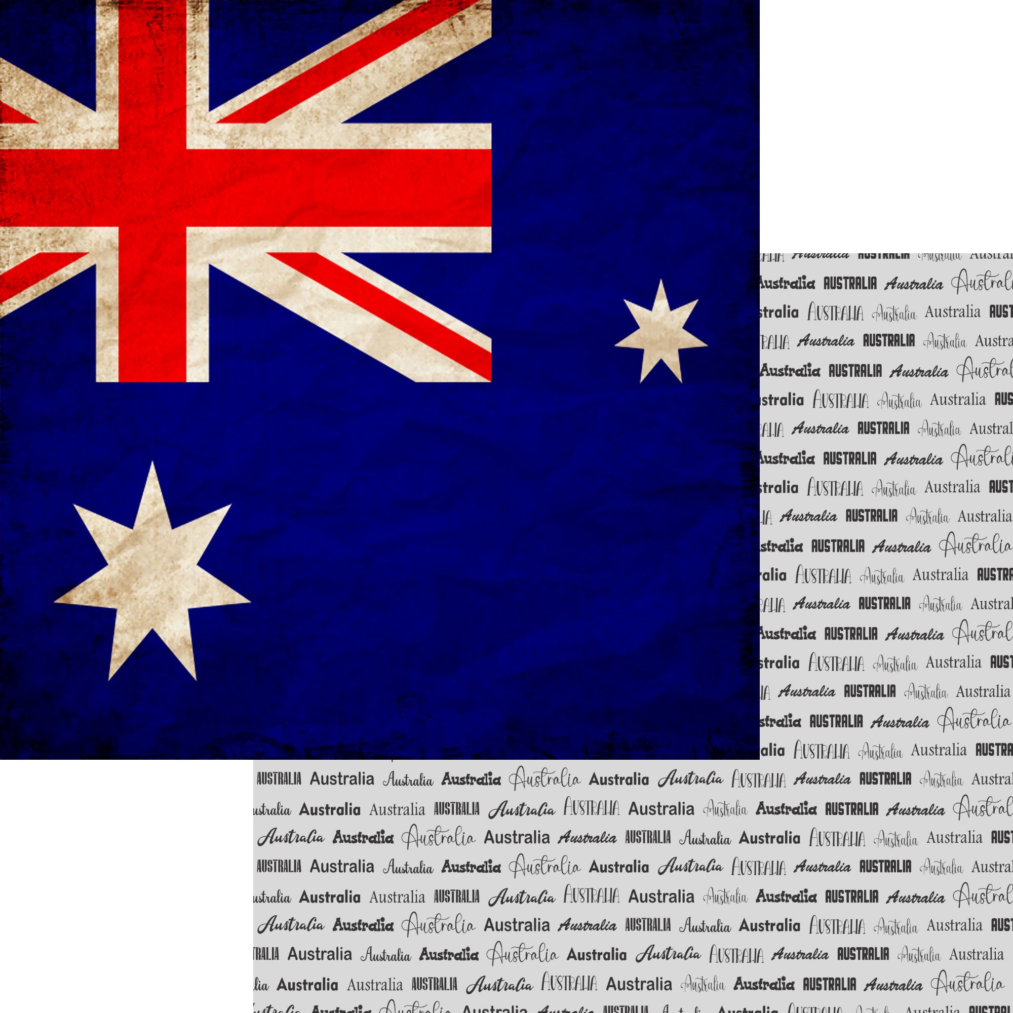 World Traveler Collection Australia Flag 12 x 12 Double-Sided Scrapbook Paper by SSC Designs