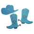 Cowgirl Hat & Boots Laser Die Cut Scrapbook Embellishment Set by SSC Designs