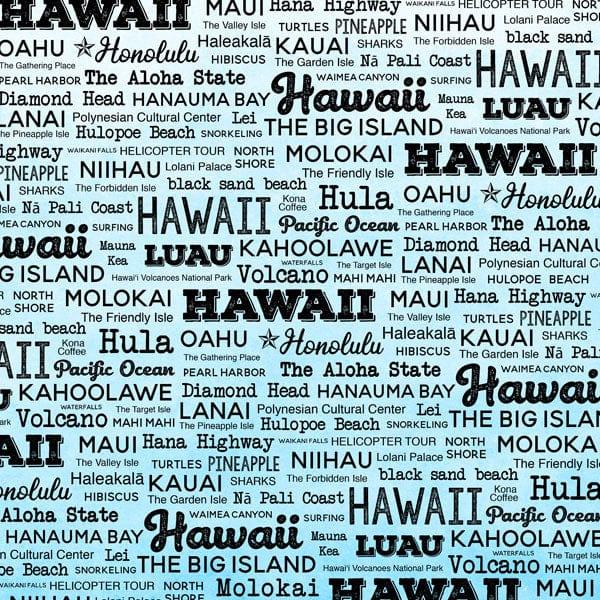 Postage Map Collection Hawaii 12 x 12 Scrapbook Paper by Scrapbook Customs