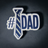 #1 Dad Tie Title 4.5 x 5  Fully-Assembled Laser Cut Scrapbook Embellishment by SSC Laser Designs