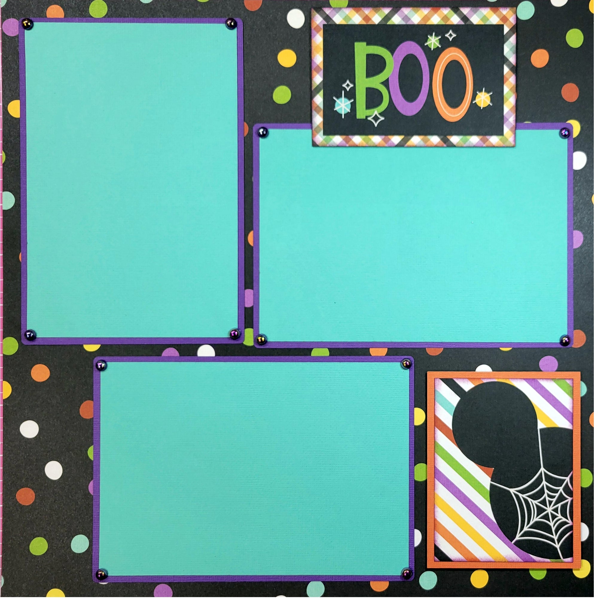 Disneyana Not So Scary (2) - 12 x 12 Pages, Fully-Assembled & Hand-Crafted 3D Scrapbook Premade by SSC Designs