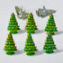 Christmas Tree .75" Scrapbook Brads Embellishments by Eyelet Outlet - Pkg. of 12