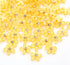 Flower Fun Collection Yellow 10mm Flatback Scrapbook Embellishments w/ Rhinestone Center by SSC Designs - 20 pieces