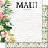 Vacay Collection Maui, Hawaii Vacation 12 x 12 Double-Sided Scrapbook Paper by Scrapbook Customs