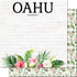 Vacay Collection Oahu, Hawaii Vacation 12 x 12 Double-Sided Scrapbook Paper by Scrapbook Customs