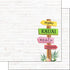 Vacay Collection Kauai, Hawaii Vacation Sign 12 x 12 Double-Sided Scrapbook Paper by Scrapbook Customs