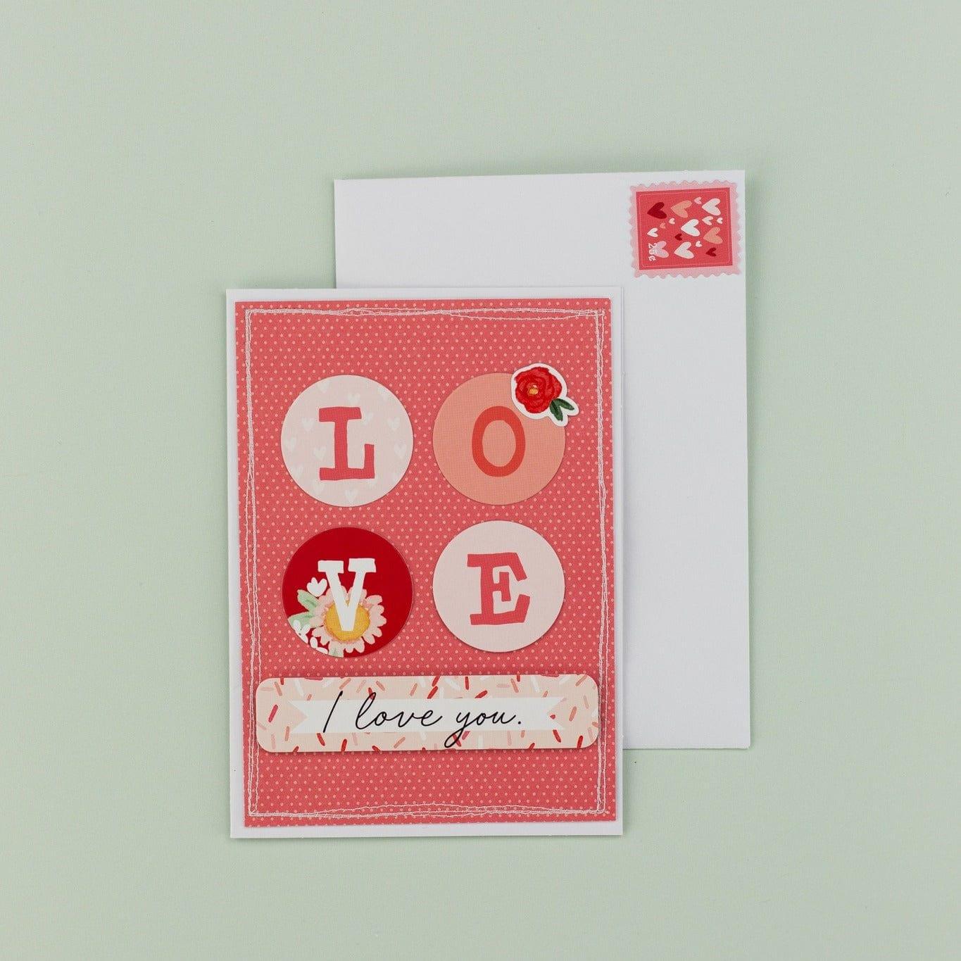 My Valentine Collection 2x2 Journaling Cards 12 x 12 Double-Sided Scrapbook  Paper by Carta Bella