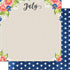 Calendar Memories Collection July 12 x 12 Double-Sided Scrapbook Paper by Scrapbook Customs