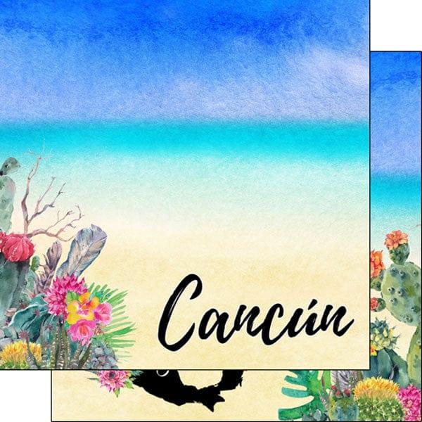 Scrapbooking Crafts Stickers 3D Mexico Cancun Suitcase Map Cabo Sombrero  Cactus