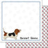 Puppy Love Collection Basset Hound 12 x 12 Double-Sided Scrapbook Paper by Scrapbook Customs