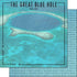 Travel Coordinates Collection The Great Blue Hole, Belize 12 x 12 Double-Sided Scrapbook Paper by Scrapbook Customs