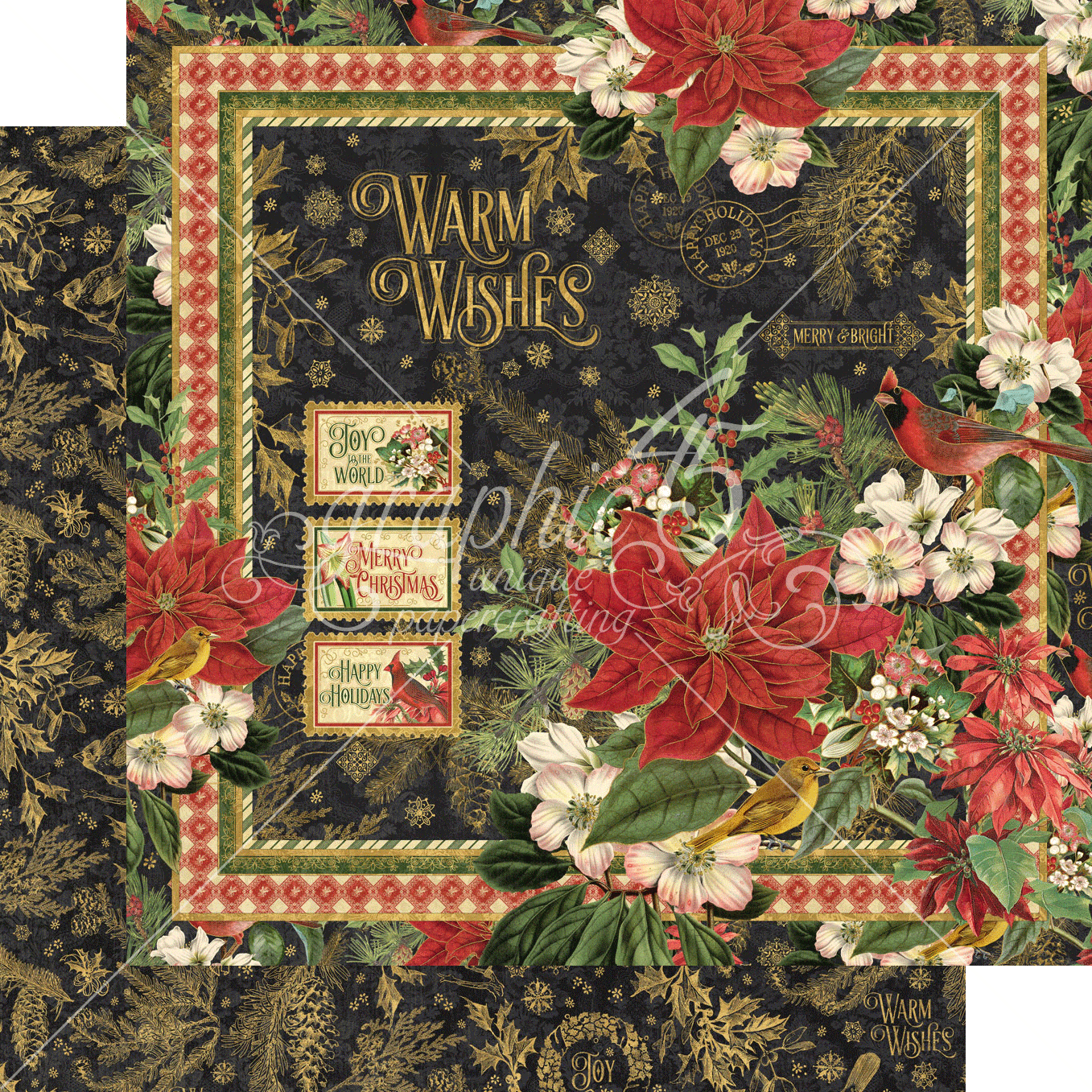 Warm Wishes Collection Warm Wishes 12 x 12 Double-Sided Scrapbook Paper by Graphic 45