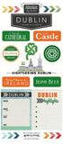 Travel Adventure Collection Dublin Adventure 6 x 12 Scrapbook Sticker Sheet by Scrapbook Customs - Scrapbook Supply Companies