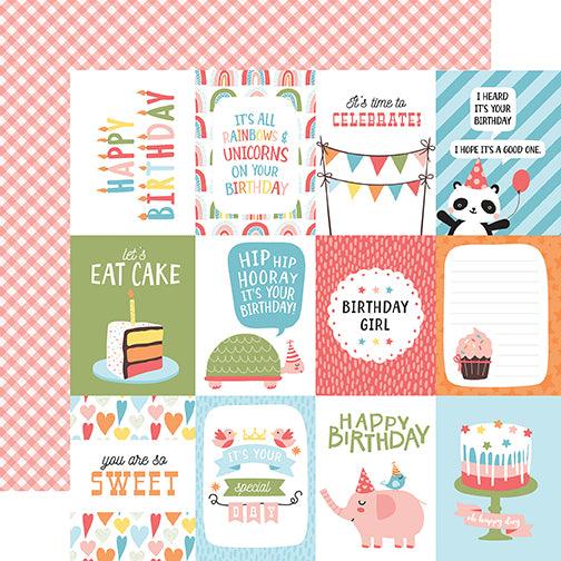 Birthday Girl Collection 13-Piece Collection Kit by Echo Park Paper-12 Papers, 1 Sticker - Scrapbook Supply Companies