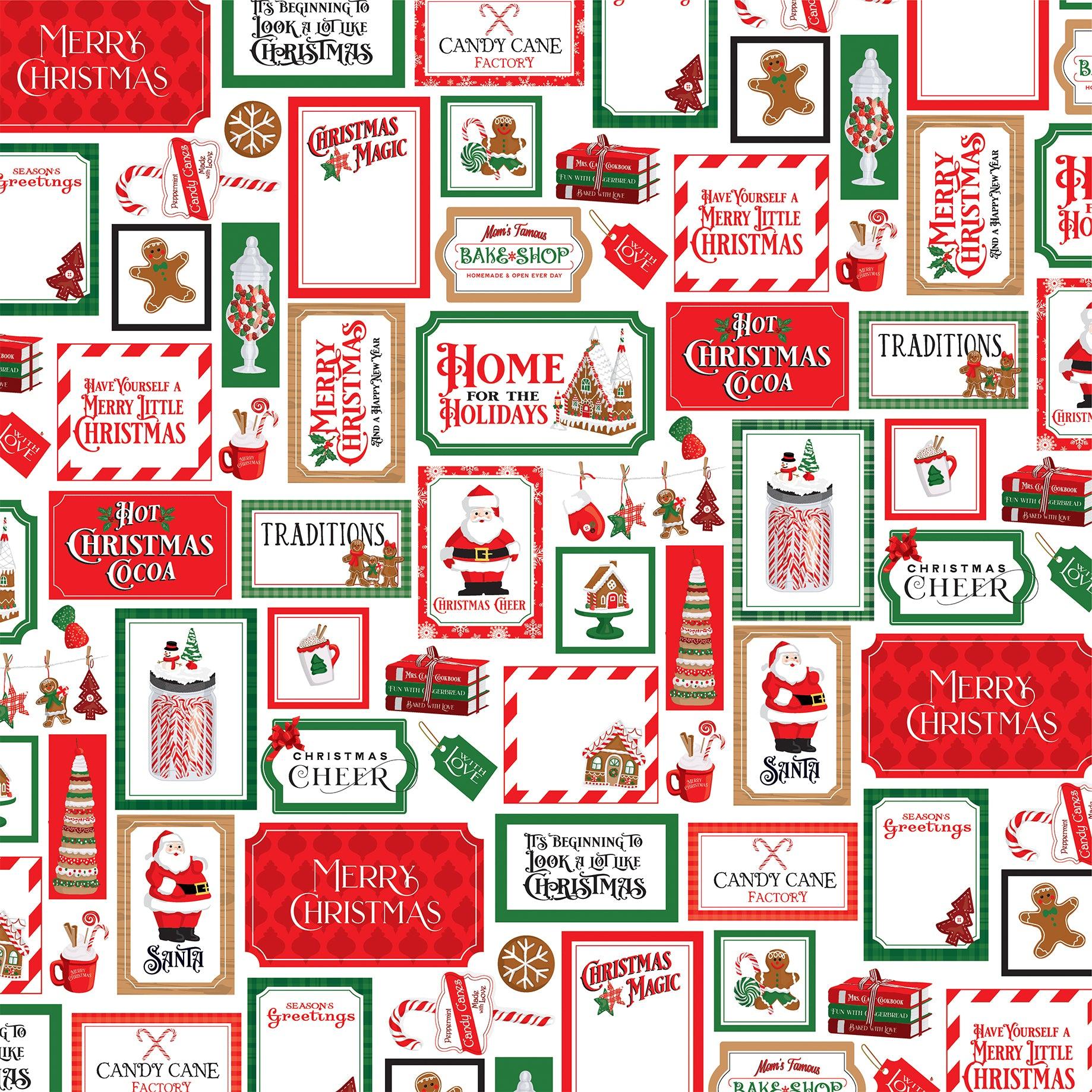 Christmas Cheer Collection Christmas Magic 12 x 12 Double-Sided Scrapbook Paper by Carta Bella - Scrapbook Supply Companies