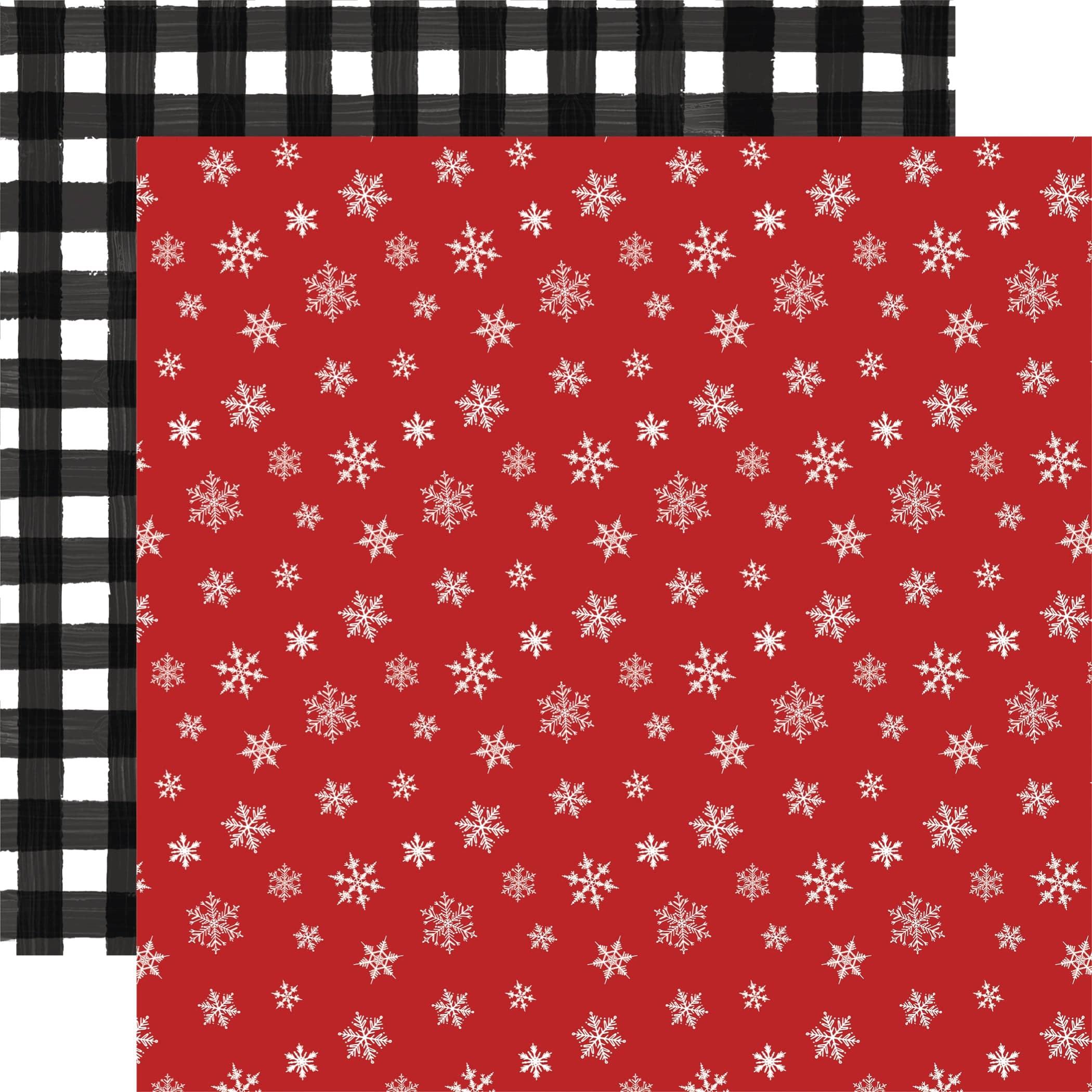 Home For Christmas Collection Let It Snow 12 x 12 Double-Sided Scrapbook Paper by Carta Bella