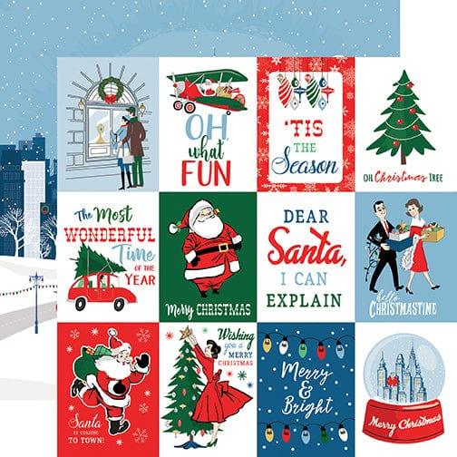 Merry Christmas Collection 3x4 Journaling Cards 12 x 12 Double-Sided Scrapbook Paper by Carta Bella