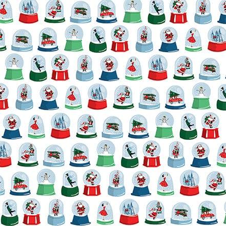 Merry Christmas Collection Snow Globes 12 x 12 Double-Sided Scrapbook Paper by Carta Bella - Scrapbook Supply Companies