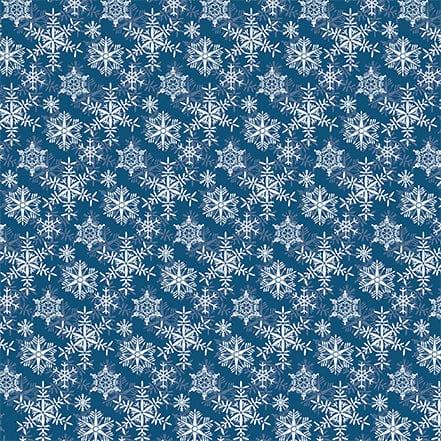 Merry Christmas Collection Snowflakes 12 x 12 Double-Sided Scrapbook Paper by Carta Bella - Scrapbook Supply Companies