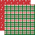 White Christmas Collection Christmas Plaid 12 x 12 Double-Sided Scrapbook Paper by Carta Bella